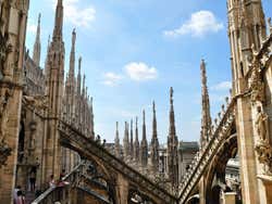 Cathédrale de Milan, en haut